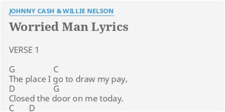A worried man lyrics