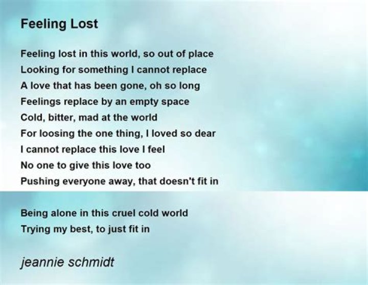 Feeling empty in lyrics