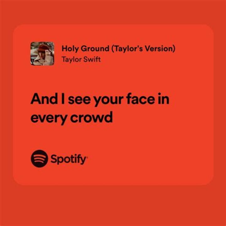 I see your face in a crowd lyrics